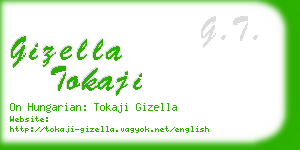 gizella tokaji business card